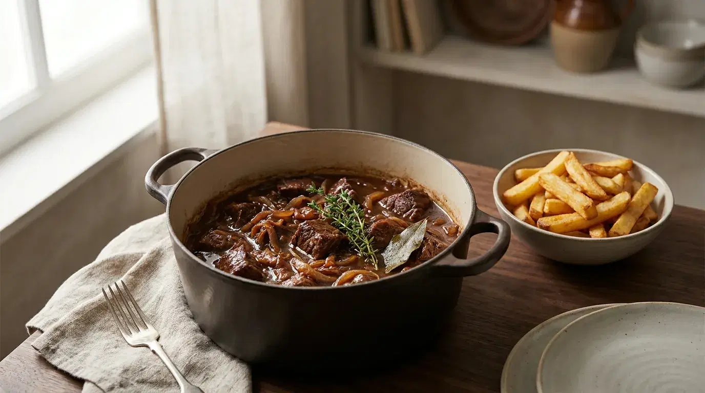 Carbonade flamande (guiso de ternera a la cerveza)