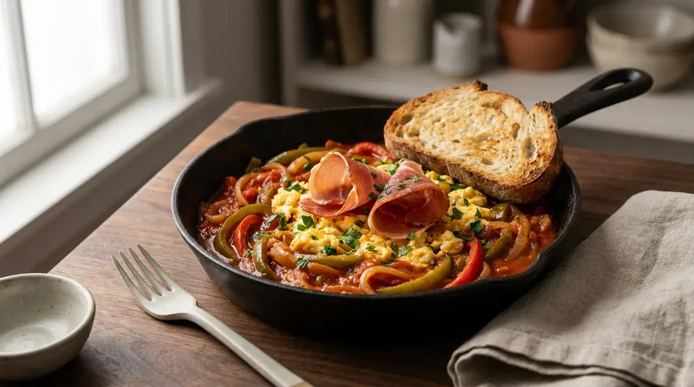 Piperade vasca con huevos