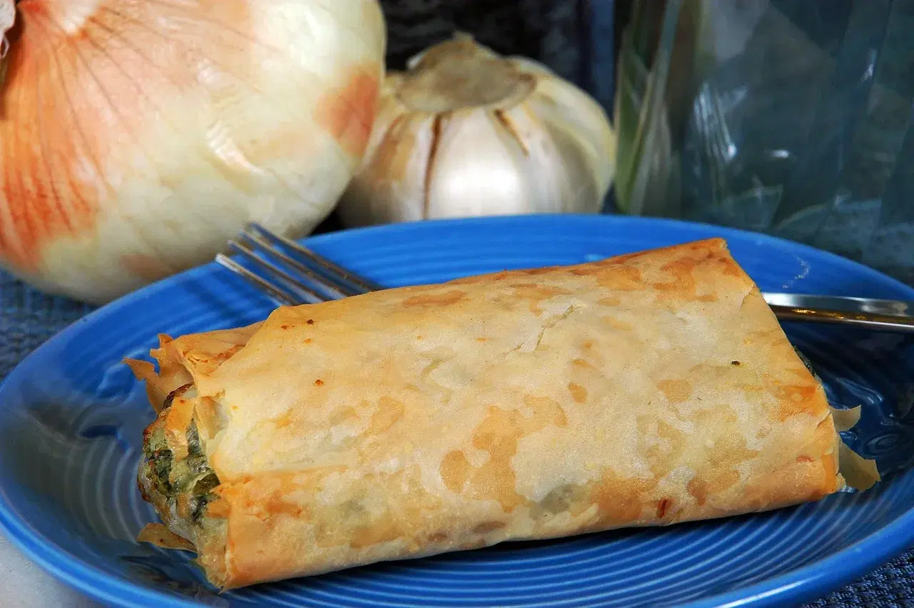 Spanakopita (Pastel Griego de Espinacas y Feta)