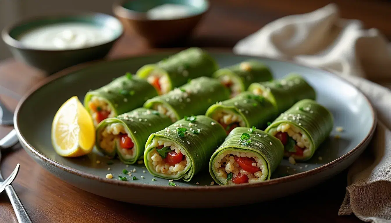 Warak silq (rollitos de acelga rellenos)